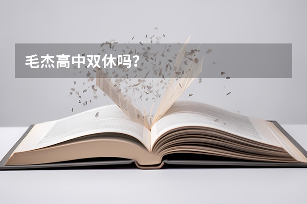 毛杰高中双休吗？