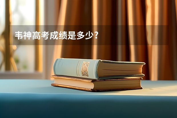 韦神高考成绩是多少?