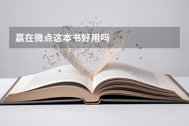 赢在微点这本书好用吗