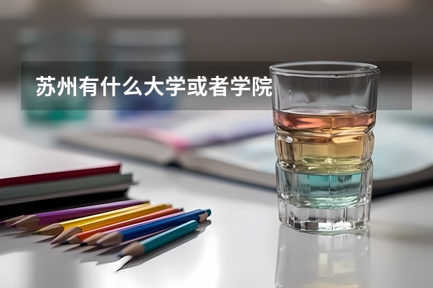 苏州有什么大学或者学院