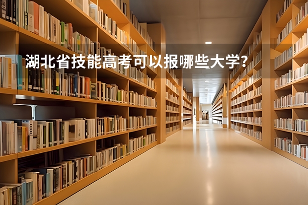 湖北省技能高考可以报哪些大学？