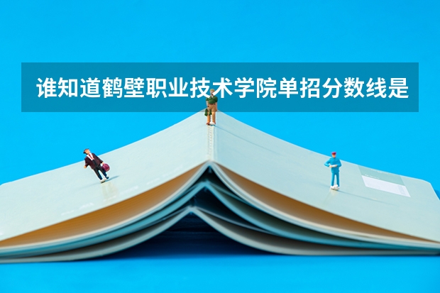 谁知道鹤壁职业技术学院单招分数线是多少