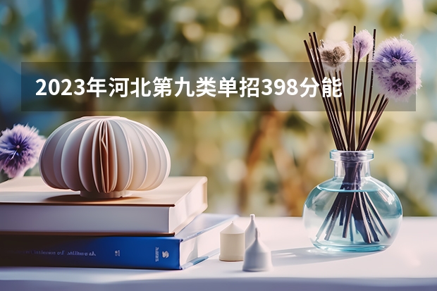 2023年河北第九类单招398分能上公办吗？