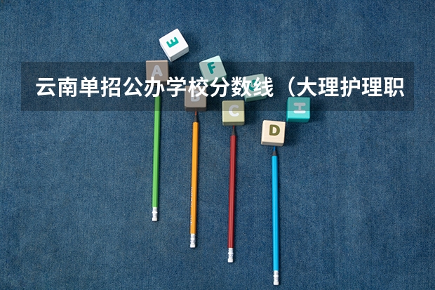 云南单招公办学校分数线（大理护理职业学院单招粉数线）