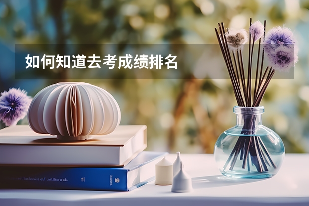 如何知道去考成绩排名