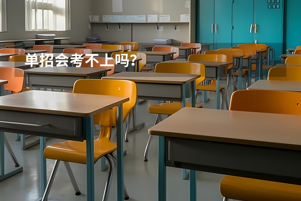单招会考不上吗？