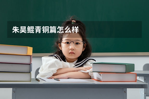 朱昊鲲青铜篇怎么样