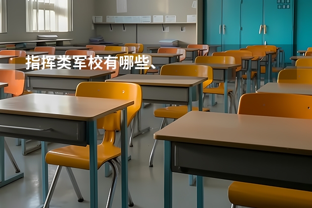指挥类军校有哪些、