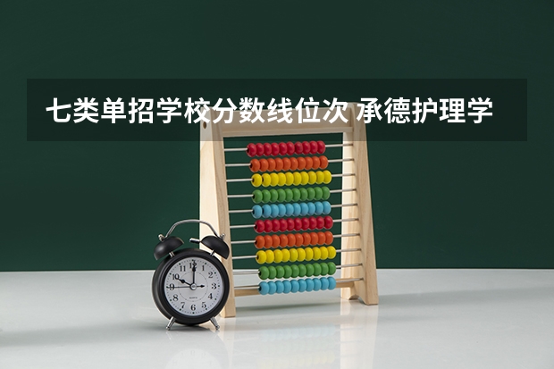 七类单招学校分数线位次 承德护理学院单招分数线
