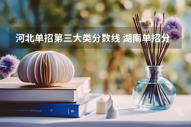 河北单招第三大类分数线 湖南单招分数线