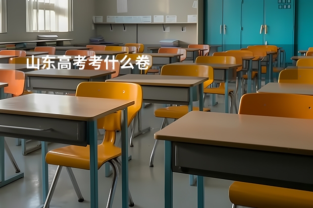 山东高考考什么卷