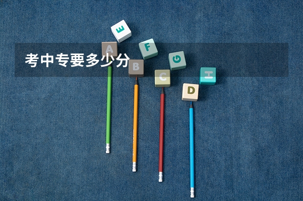 考中专要多少分