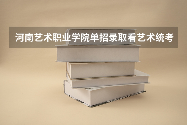 河南艺术职业学院单招录取看艺术统考成绩吗