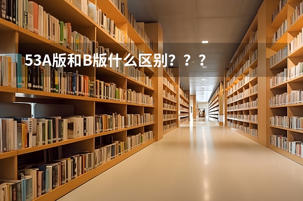 53A版和B版什么区别？？？