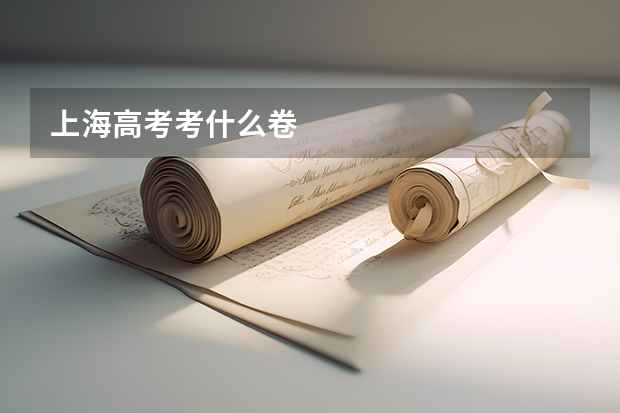 上海高考考什么卷