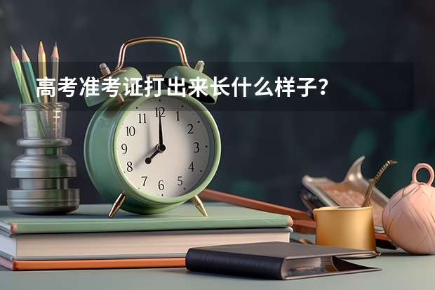 高考准考证打出来长什么样子？