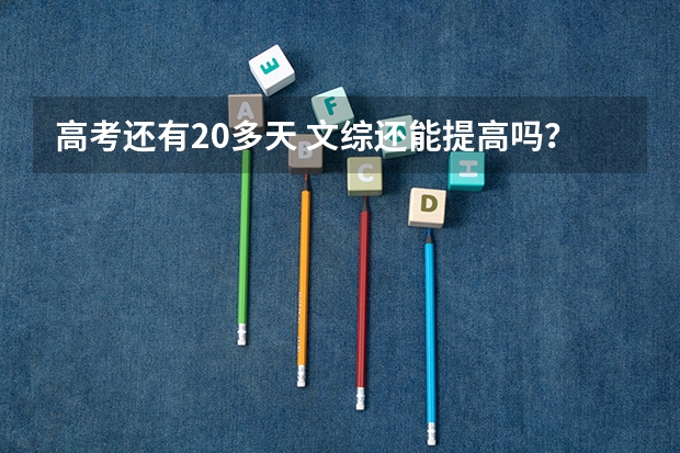 高考还有20多天 文综还能提高吗？怎么复习最有效呢？刷题？还是看书？尤其想问一下政治的选择题咋提高