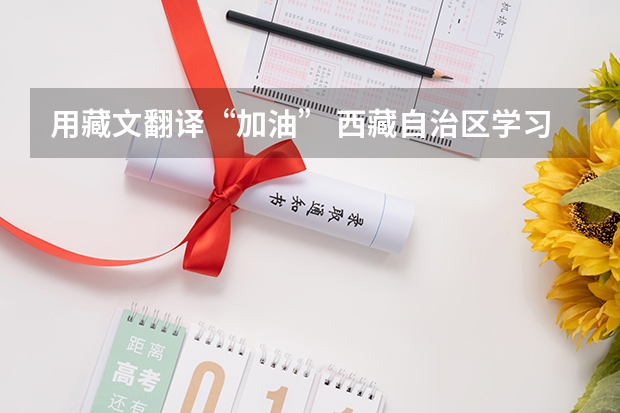 用藏文翻译“加油” 西藏自治区学习、使用和发展藏语文的若干规定(试行)