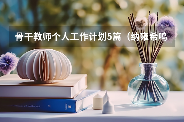 骨干教师个人工作计划5篇（纳雍希鸣高级中学收费标准）