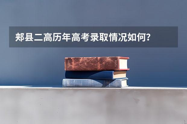 郏县二高历年高考录取情况如何？