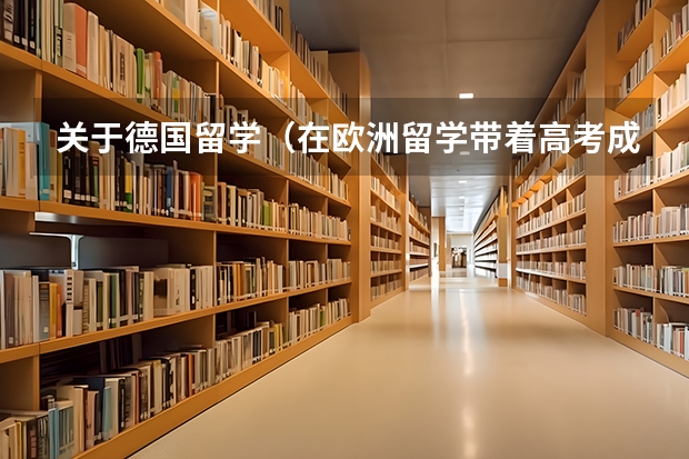 关于德国留学(在欧洲留学带着高考成绩申请留学)