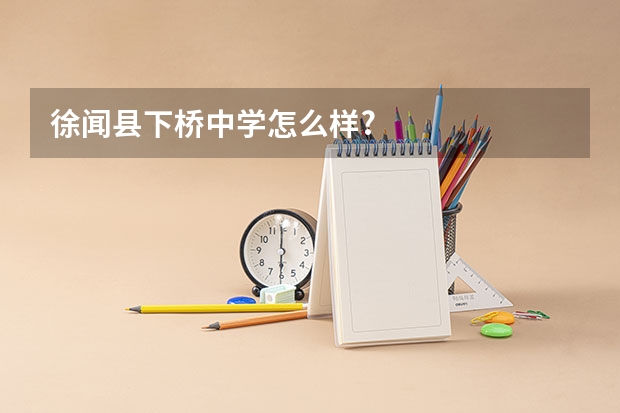 徐闻县下桥中学怎么样?