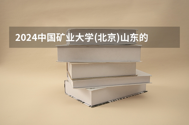 2024中国矿业大学(北京)山东的招生计划