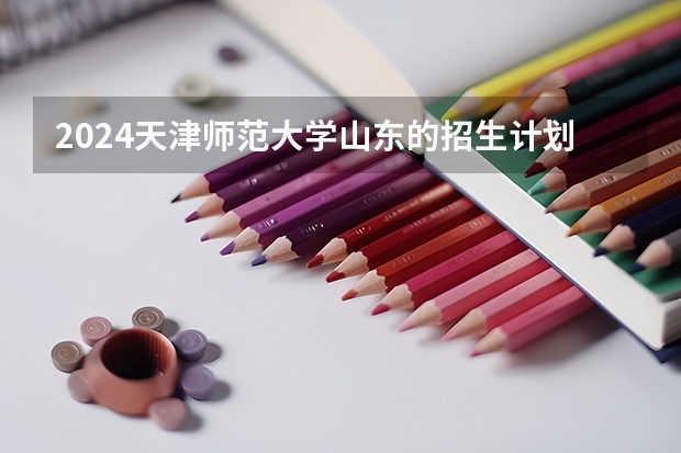 2024天津师范大学山东的招生计划