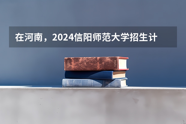 在河南，2024信阳师范大学招生计划如何