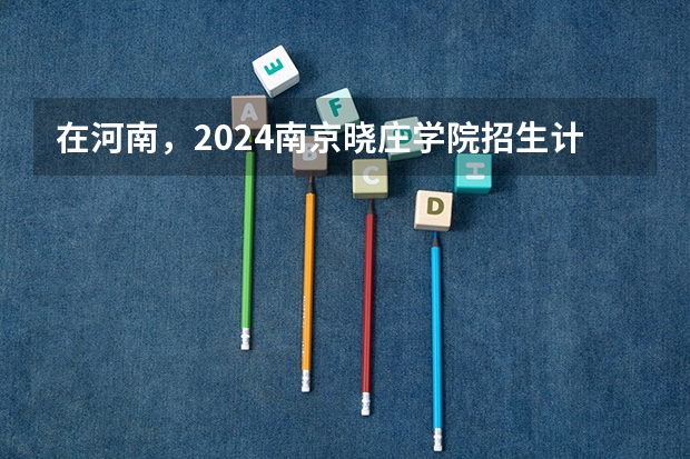 在河南，2024南京晓庄学院招生计划如何