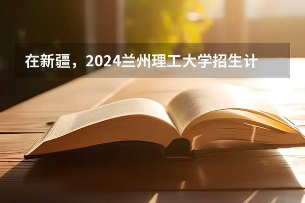 在新疆，2024兰州理工大学招生计划如何