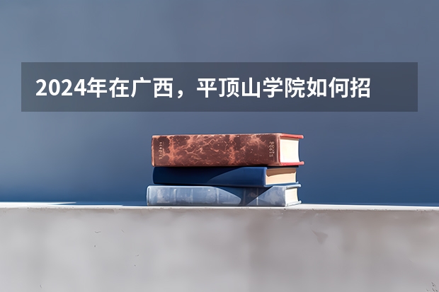 2024年在广西，平顶山学院如何招生