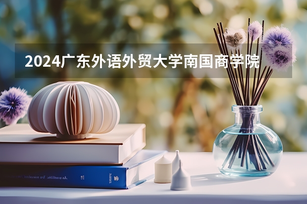 2024广东外语外贸大学南国商学院在贵州如何招生