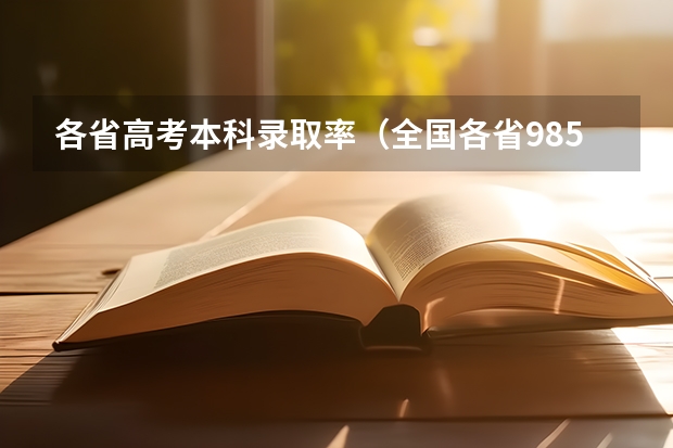 各省高考本科录取率（全国各省985、211录取率）