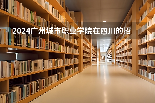 2024广州城市职业学院在四川的招生方案