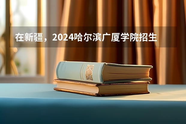 在新疆，2024哈尔滨广厦学院招生计划如何