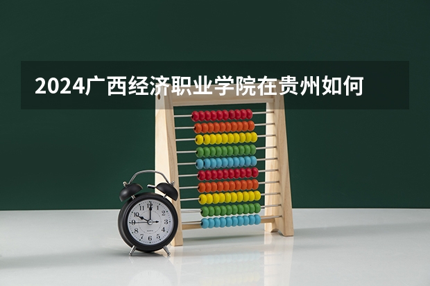 2024广西经济职业学院在贵州如何招生
