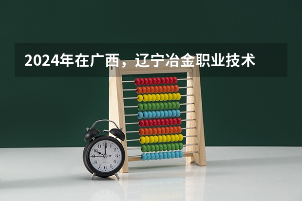 2024年在广西，辽宁冶金职业技术学院如何招生