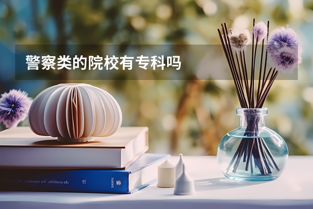 警察类的院校有专科吗