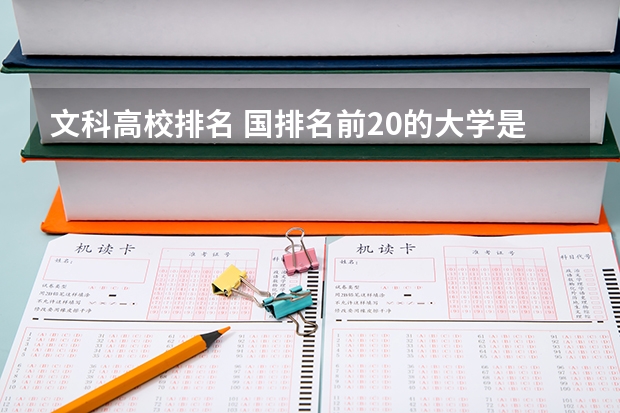 文科高校排名 国排名前20的大学是那几所？
