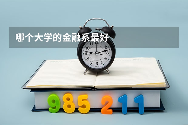 哪个大学的金融系最好