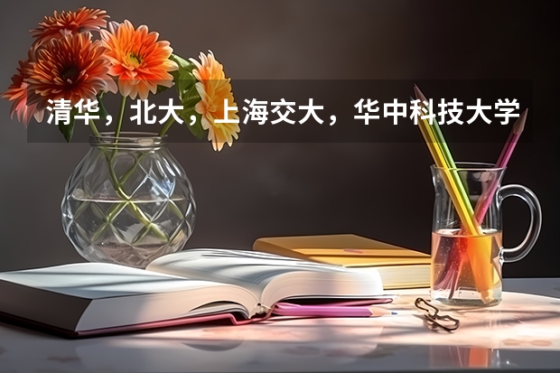 清华，北大，上海交大，华中科技大学，中科大，五校在国际上的排名序号各是多少？