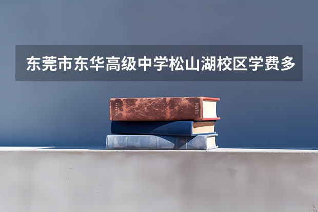 东莞市东华高级中学松山湖校区学费多少钱？