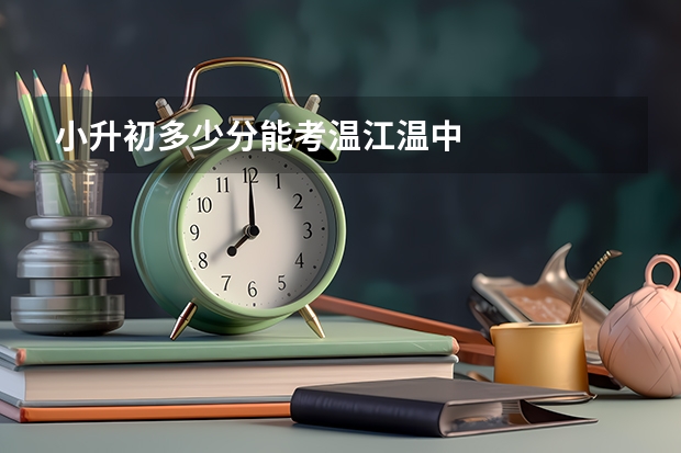 小升初多少分能考温江温中
