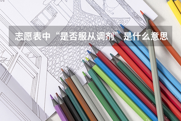 志愿表中“是否服从调剂”是什么意思 应该怎么填
