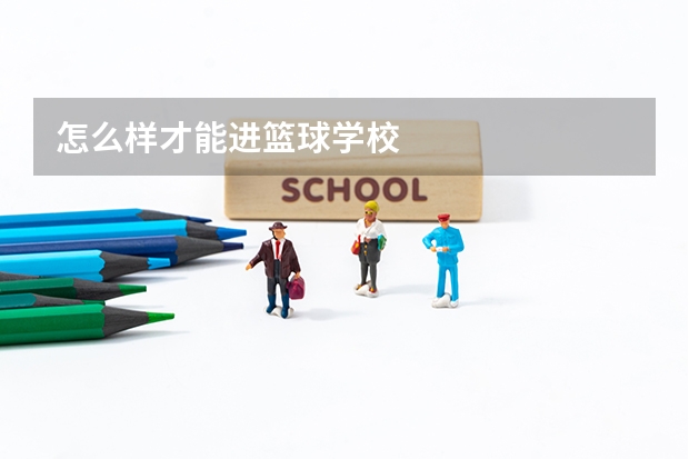 怎么样才能进篮球学校