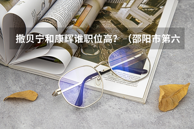 撒贝宁和康辉谁职位高？（邵阳市第六中学升学情况）