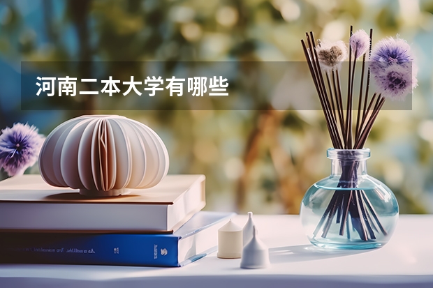 河南二本大学有哪些