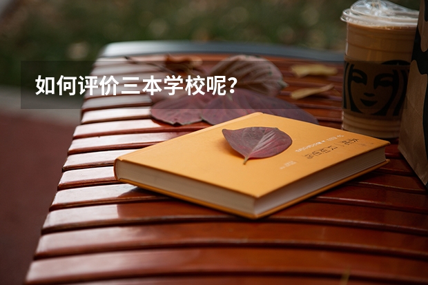 如何评价三本学校呢？