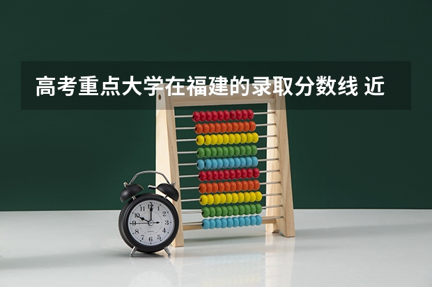 高考重点大学在福建的录取分数线 近5年来全国各地师范大学录取分数线